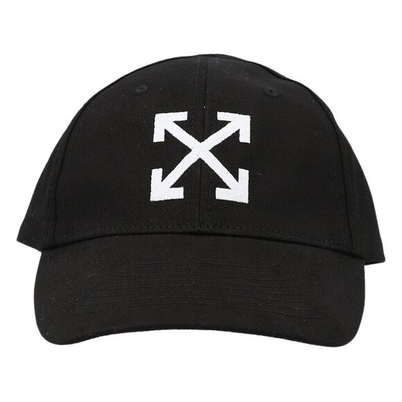 Off-White Arrow Cotton Baseball Cap / Black